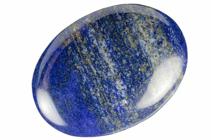 Polished Lapis Lazuli Palm Stone - Pakistan #187600